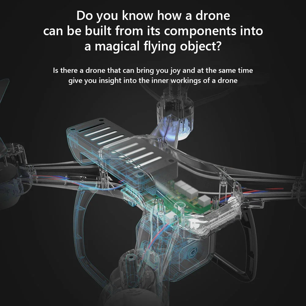 JJRC H108 DIY Teaching Assembl - Drone Kit With Camera 评论和价格
