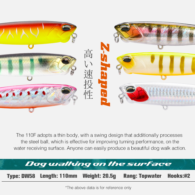 TSURINOYA 110mm 20.5g Topwater - Eachine Drone E58 评论和价格